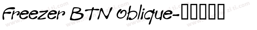 Freezer BTN Oblique字体转换
